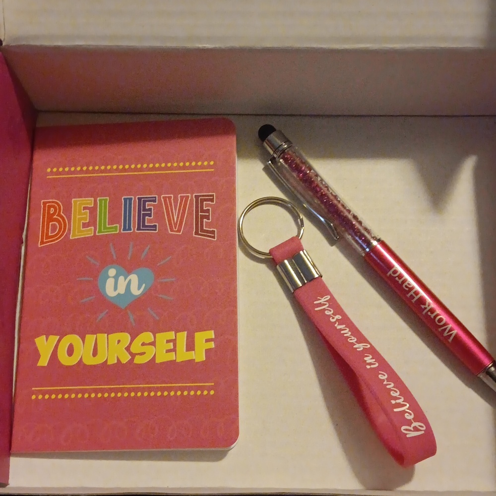 Notebook, Pen & Keychain Set